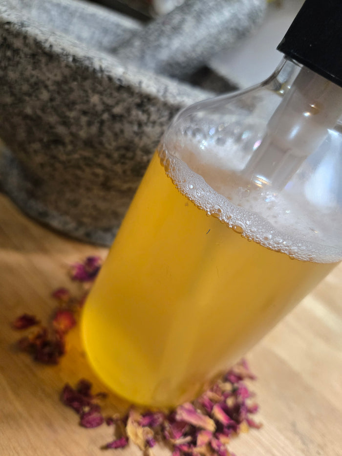 Liquid Castille Soap bottle, plant-based liquid soap for hands, face and body